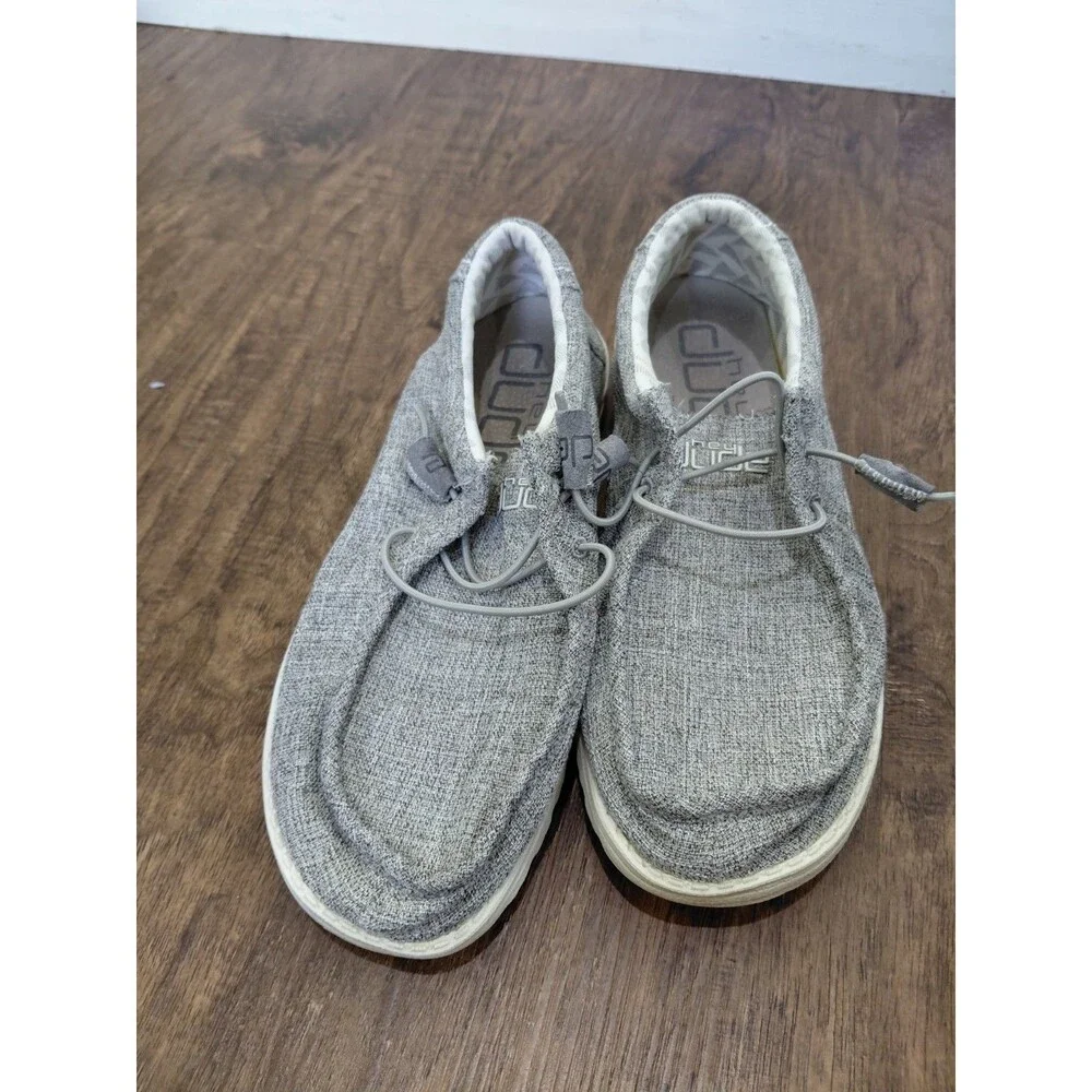 Hey Dude Wally Linen Iron Sneaker Shoe Men's Size US 9 Loafers Shoes